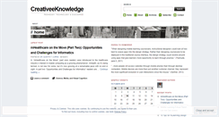 Desktop Screenshot of creativeeknowledge.wordpress.com