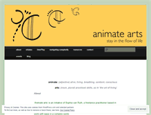 Tablet Screenshot of animatearts.wordpress.com