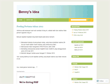 Tablet Screenshot of benichi.wordpress.com