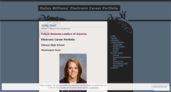Desktop Screenshot of haileyecp.wordpress.com