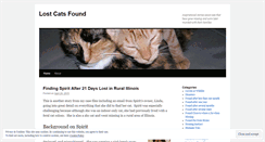 Desktop Screenshot of lostcatsfound.wordpress.com