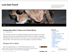 Tablet Screenshot of lostcatsfound.wordpress.com