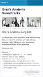 Mobile Screenshot of greysanatomyinformation.wordpress.com