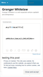 Mobile Screenshot of grangerwhitelaw.wordpress.com