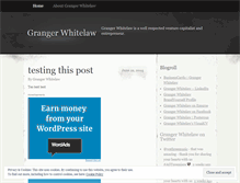 Tablet Screenshot of grangerwhitelaw.wordpress.com