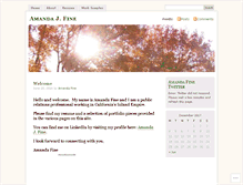 Tablet Screenshot of amandajfine.wordpress.com
