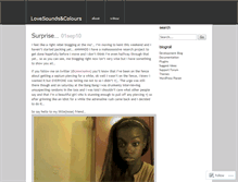 Tablet Screenshot of lovesoundscolours.wordpress.com