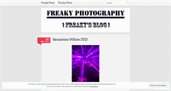 Desktop Screenshot of freakyphoto87.wordpress.com