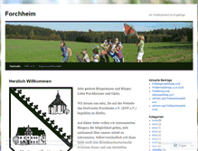 Tablet Screenshot of forchheim.wordpress.com