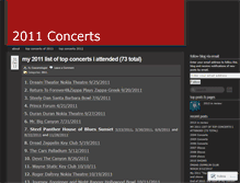 Tablet Screenshot of concerts2011.wordpress.com