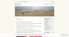 Desktop Screenshot of matongo.wordpress.com