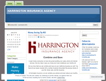 Tablet Screenshot of harringtoninsurance.wordpress.com