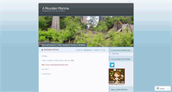 Desktop Screenshot of amountainmomma.wordpress.com