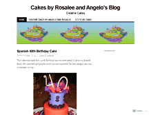 Tablet Screenshot of cakesbyrosaleeandangelo.wordpress.com