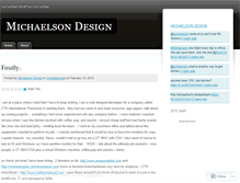 Tablet Screenshot of michaelsondesign.wordpress.com