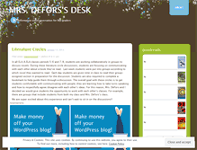 Tablet Screenshot of mrsdefors.wordpress.com