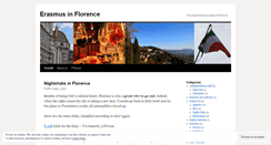 Desktop Screenshot of erasmusflorence.wordpress.com