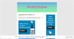 Desktop Screenshot of ellamarieboutique.wordpress.com