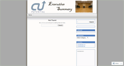 Desktop Screenshot of cuexecsum.wordpress.com