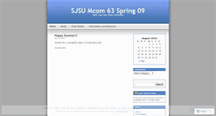 Desktop Screenshot of mcom63sp09.wordpress.com