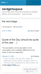 Mobile Screenshot of nerdgirlsspace.wordpress.com
