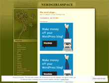Tablet Screenshot of nerdgirlsspace.wordpress.com