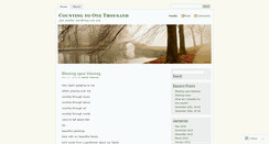 Desktop Screenshot of countingtoonethousand.wordpress.com