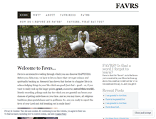 Tablet Screenshot of favrs.wordpress.com