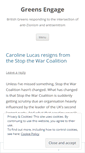 Mobile Screenshot of greensengage.wordpress.com