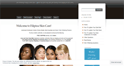 Desktop Screenshot of filipinaskincare.wordpress.com