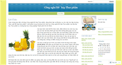 Desktop Screenshot of congnghedohopthucpham.wordpress.com