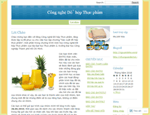 Tablet Screenshot of congnghedohopthucpham.wordpress.com