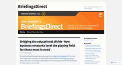 Desktop Screenshot of briefingsdirect.wordpress.com