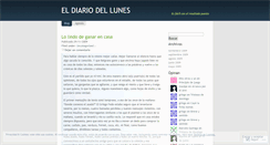 Desktop Screenshot of eldiariodellunes.wordpress.com