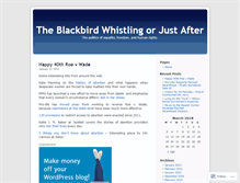 Tablet Screenshot of blackbirdwhistling.wordpress.com