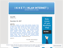 Tablet Screenshot of iknet.wordpress.com