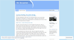 Desktop Screenshot of onoccasion.wordpress.com