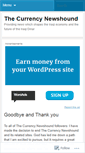 Mobile Screenshot of currencynewshound.wordpress.com