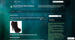 Desktop Screenshot of bootshoesonline.wordpress.com
