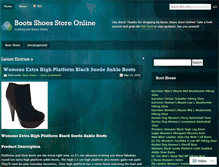Tablet Screenshot of bootshoesonline.wordpress.com