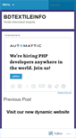 Mobile Screenshot of bdtextileinfo.wordpress.com