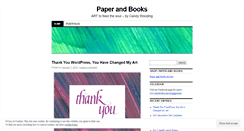 Desktop Screenshot of paperandbooks.wordpress.com