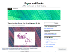 Tablet Screenshot of paperandbooks.wordpress.com