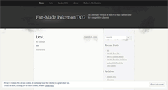 Desktop Screenshot of fanmadepokemon.wordpress.com