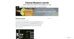 Desktop Screenshot of cleanupmyspacelayouts.wordpress.com