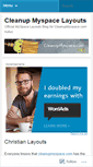 Mobile Screenshot of cleanupmyspacelayouts.wordpress.com