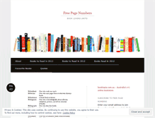 Tablet Screenshot of freepagenumbers.wordpress.com