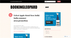 Desktop Screenshot of bookingleopard.wordpress.com