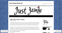 Desktop Screenshot of justjamiescarves.wordpress.com