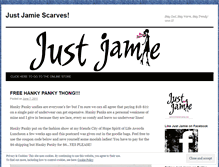 Tablet Screenshot of justjamiescarves.wordpress.com